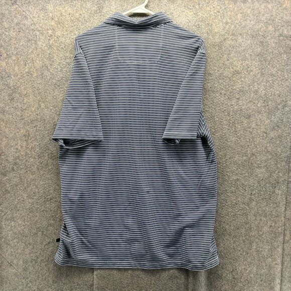 Tommy Bahama Polo Shirt Mens XXL Blue Preppy Striped Island Zone Extra Large - Picture 2 of 10